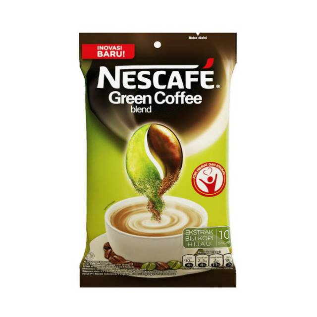 NESCAFE Green Coffee Blend - Ekstrak Biji Kopi Hijau 20g x 10 pcs