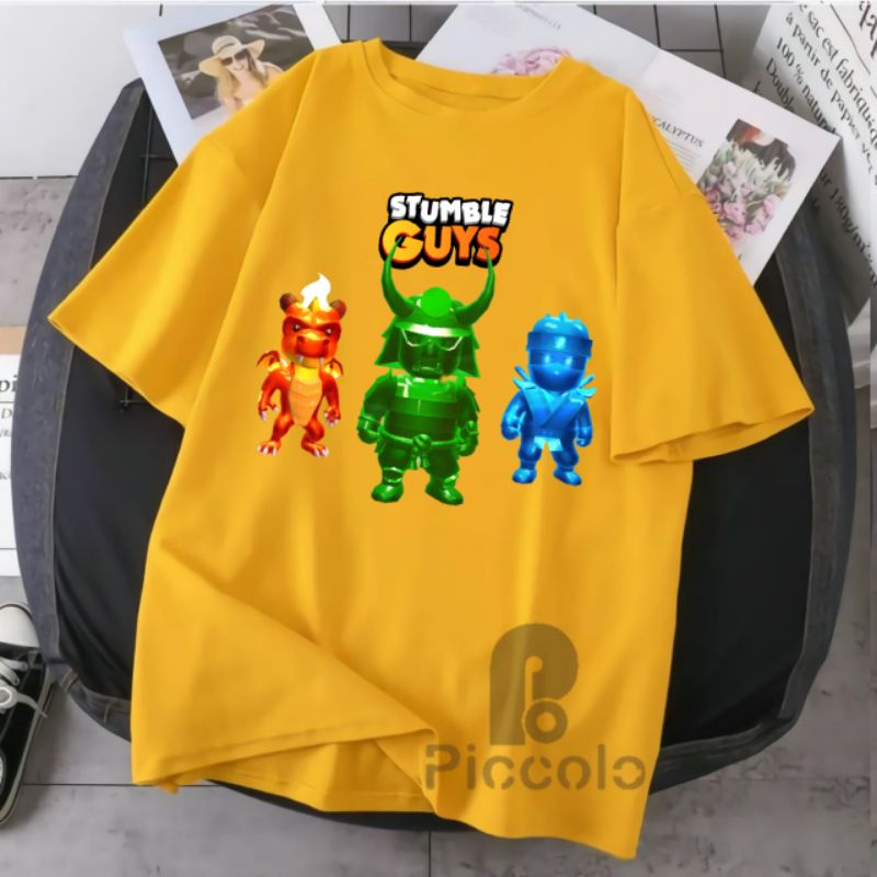 baju kaos anak stumble guys bahan premium Free nama