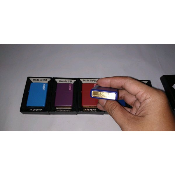 ZP KOREK MINYAK Matte - ZP KOREK MINYAK Mate - Lighter ZP KOREK MINYAK - Korek ZP KOREK MINYAK - Korek Api - Biru - Merah - Ungu