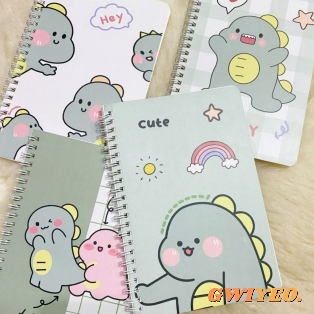 

Buku Catatan Notebook Planner Dinosaur Korean Cute Bergaris A5
