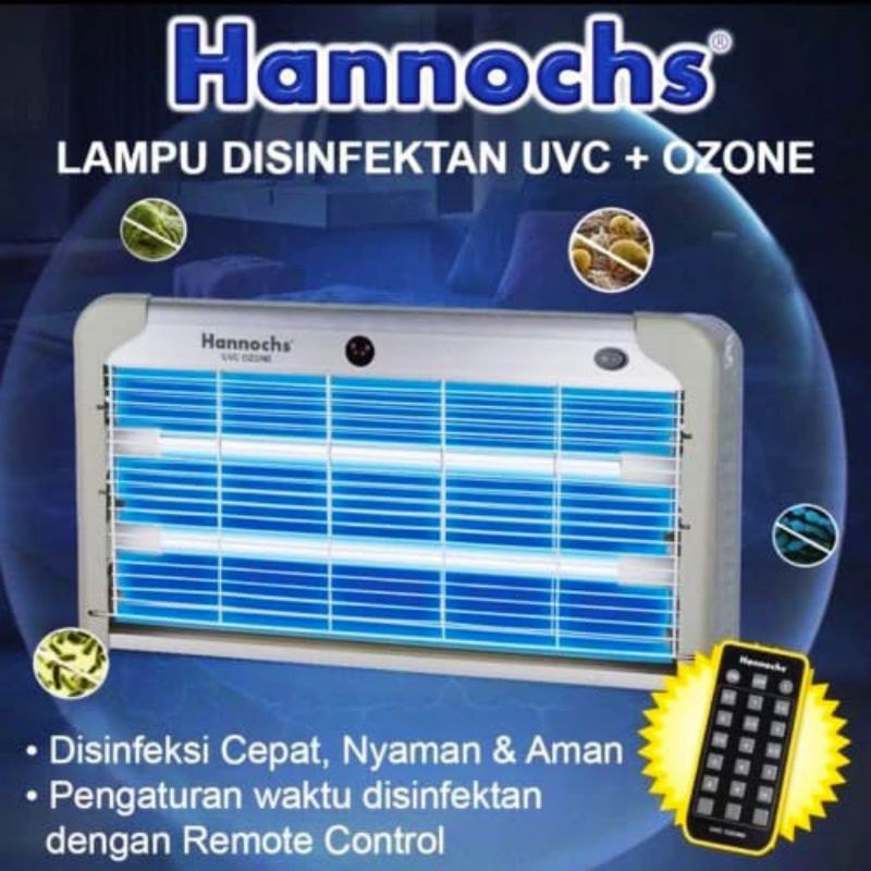 Lampu Uvc Hannochs/Uvc Ozone 30 Watt/Disinfektan Anti Virus Kuman