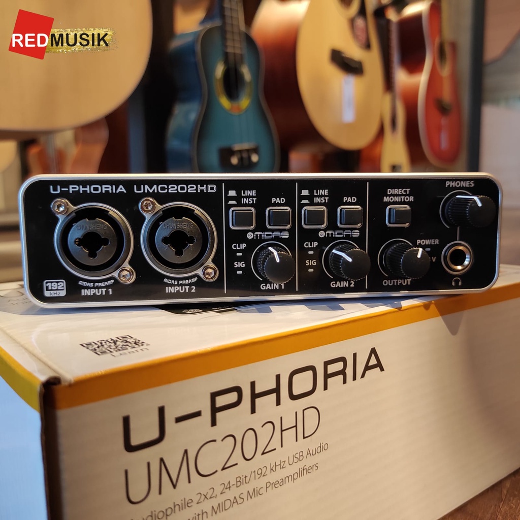 Soundcard Behringer UMC202HD UMC-202HD UMC 202HD U-Phoria