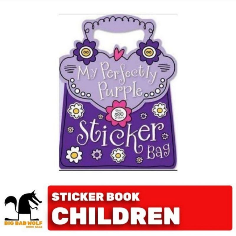 BIG BAD WOLF BOOKS ■ MY PERFECTLY PURPLE STICKER BAG - BUKU STIKER ANAK BBW IMPORT