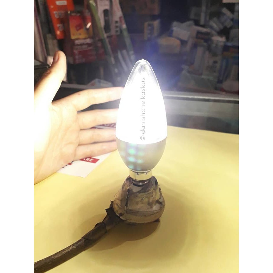 Dijual W  LAMPU HIAS VARIASI LED CANDLE LILIN 5 WATT 400 LUMEN FITTING E14   Warmwhite Limited