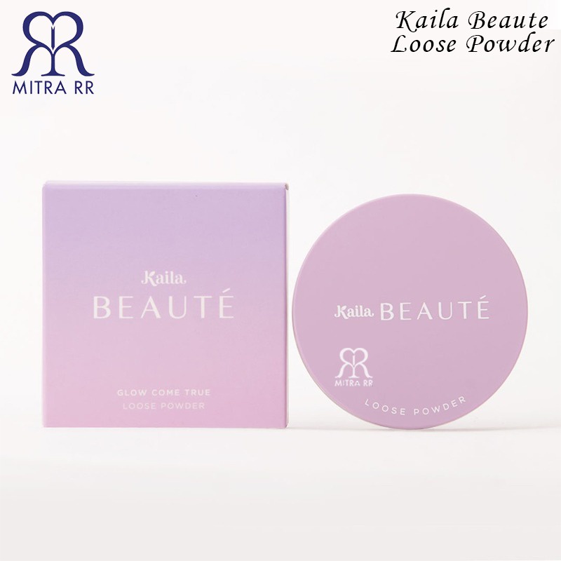 Kaila Beaute Glow Come True Loose Powder | Bedak Tabur Flawless dan NaturaL Look | Face Powder Oil Control