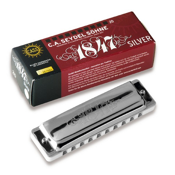 harmonica harmonika seydel blues 1847 silver
