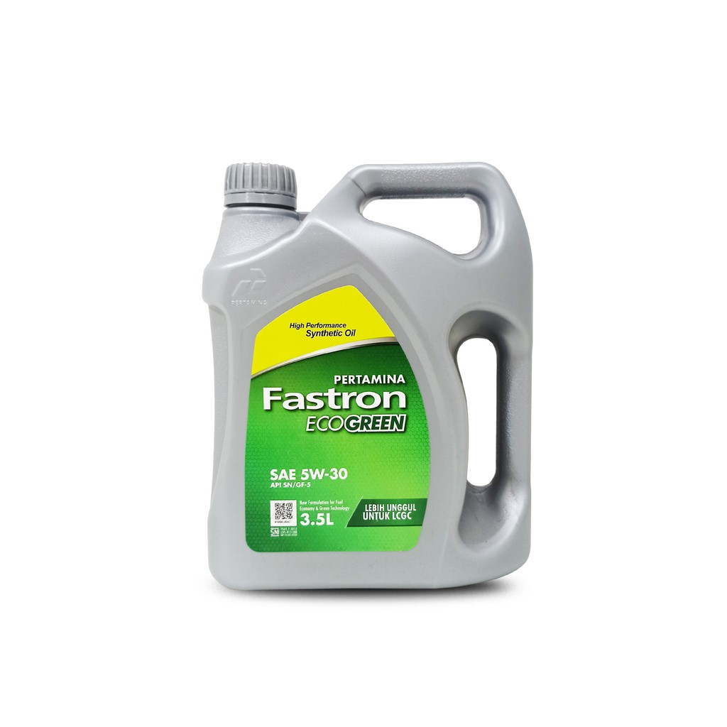 OLI PERTAMINA FASTRON ECO GREEN SAE 5W-30 LCGC isi 3.5 LITER