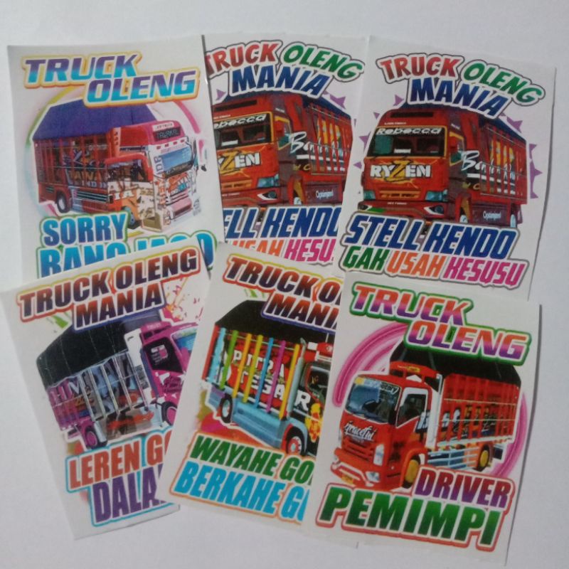 

STIKER TRUCK OLENG KEREN UKURAN SMALL (SEDANG)