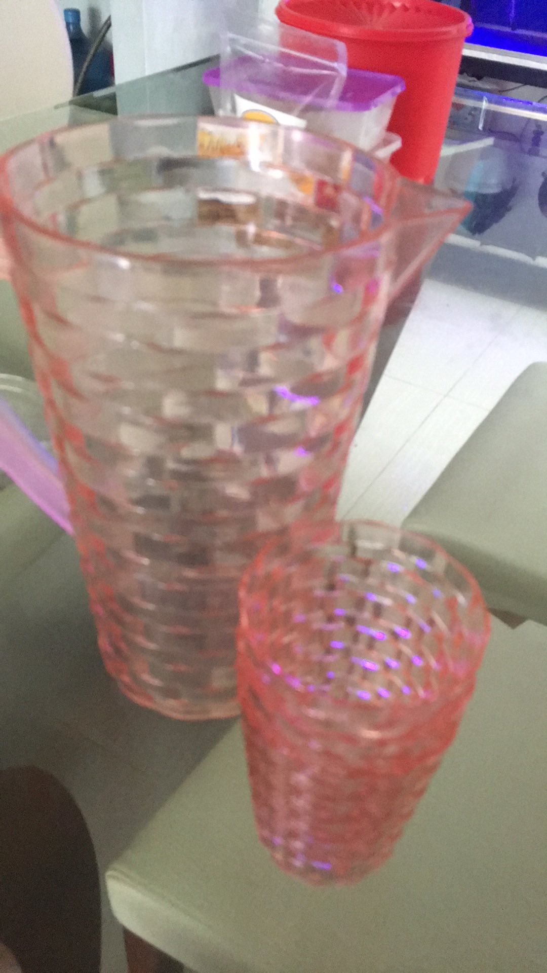 Teko Plastik Ukuran 2000 Ml Free 4 Gelas Plastik ( Jgs-2000a )