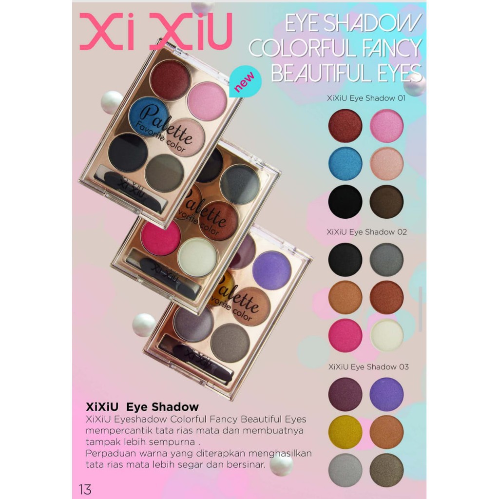 Xi Xiu Eyeshadow Pallete 6 Color  in 1