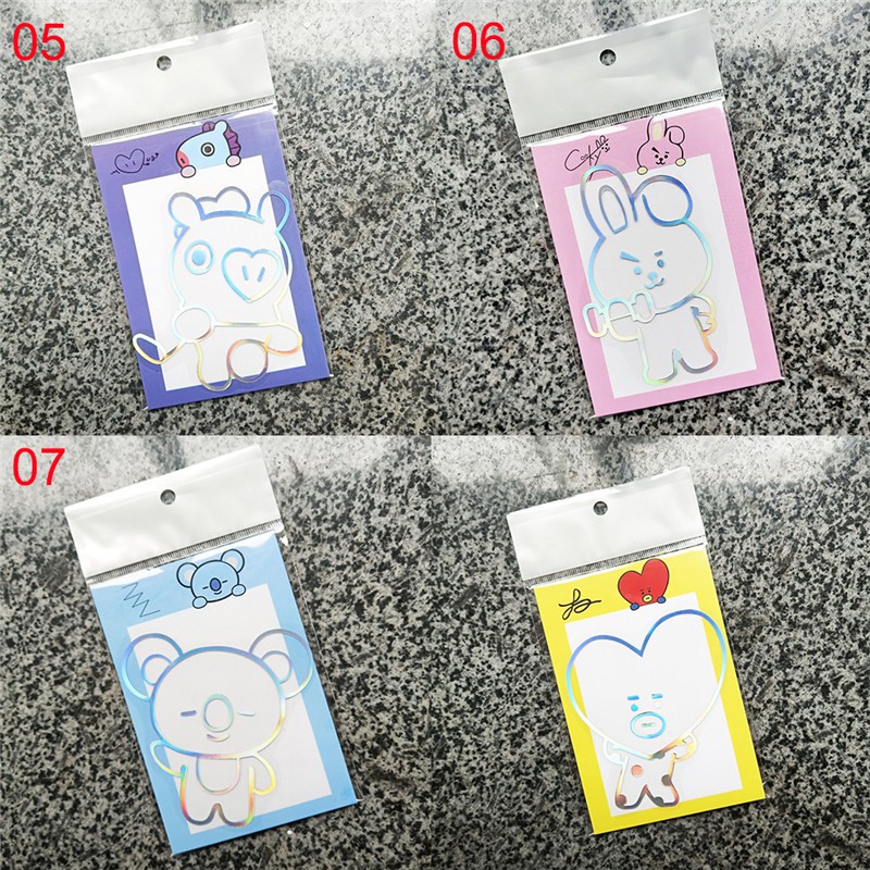 KPOP BTS Stiker J-HOPE JIMIN V JIN untuk Telepon Dinding dengan Bahan Mudah Dilepas Gambar Kartun