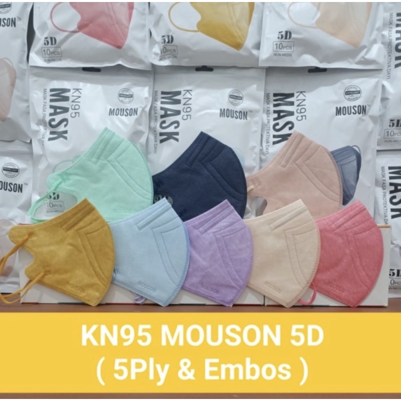 MOUSON Masker KN95 Face Mask Isi 10pcs