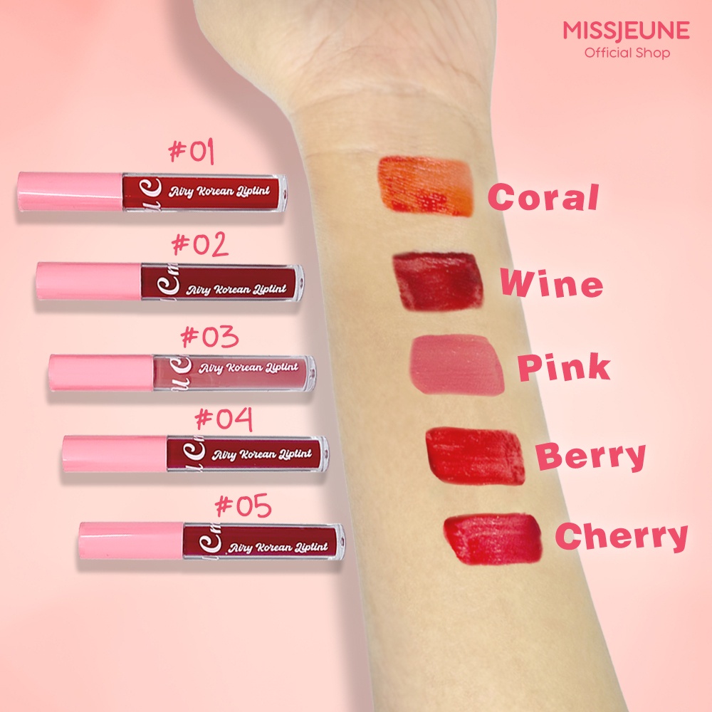 BPOM CMAADU AIRY KOREAN LIPTINT LONGLASTING Liptint korea Tahan lama Waterproof Transferproof