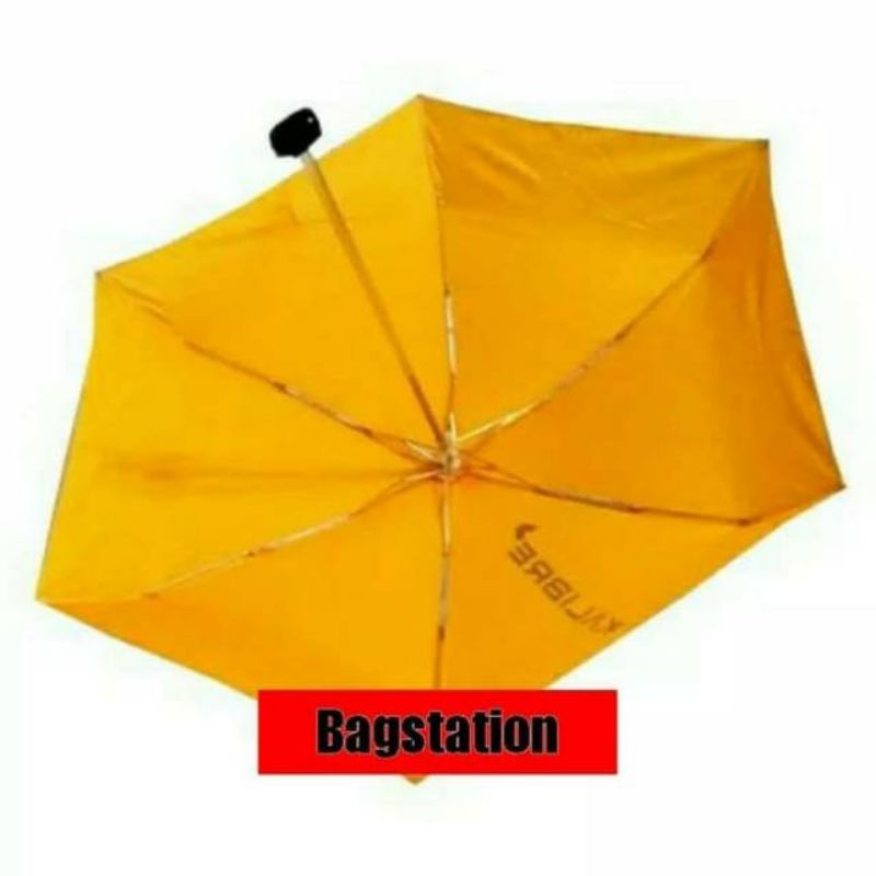 PAYUNG KALIBRE KECIL LIPAT 3 ORIGINAL 100 CM KALIBRE PAYUNG YELLOW UMBRELLA