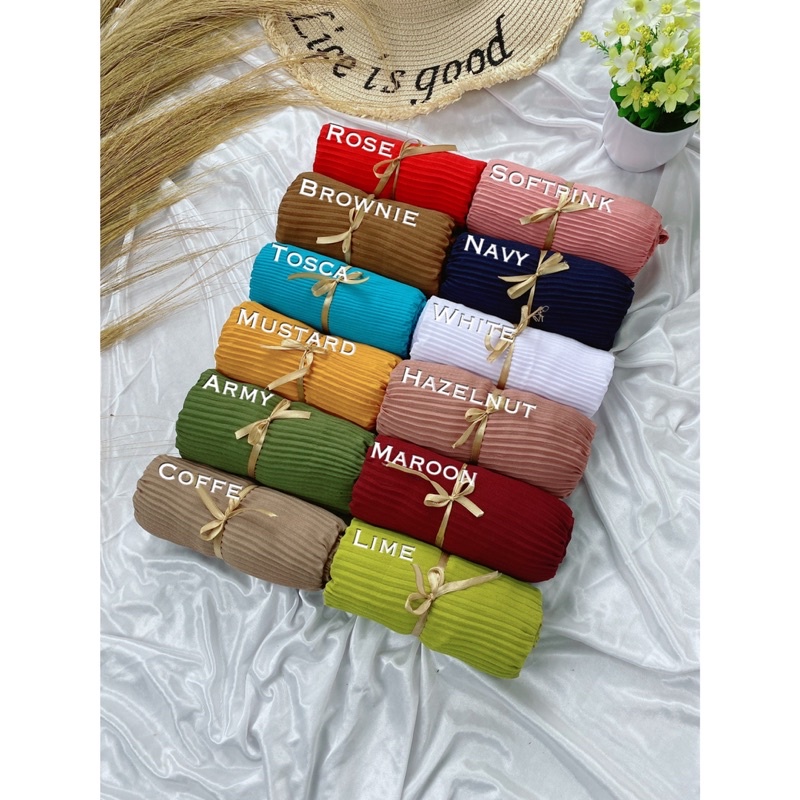 Pashmina Plisket Shawl Pashmina Plisket Diamond Full Tanpa Garis Tengah 180x75-6