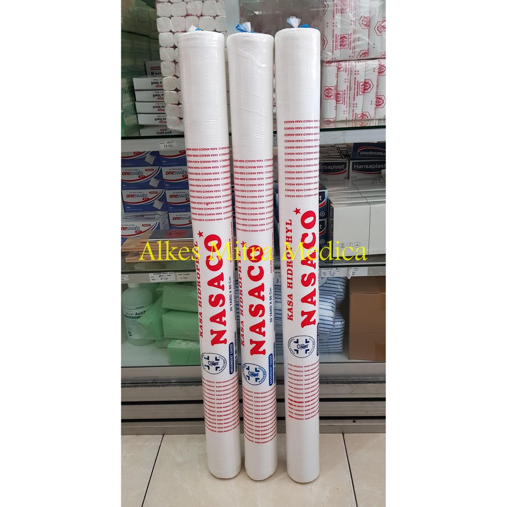  Kasa  hidrofil gulung  roll 80cm x 20 yard verban perban 