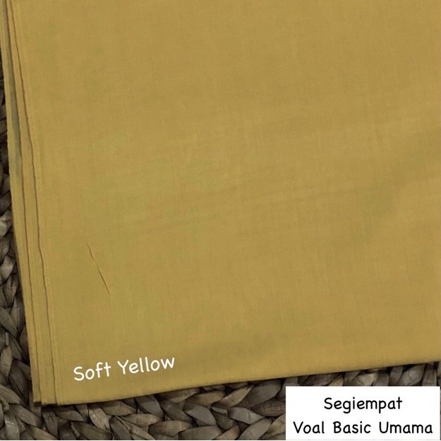 Godiva96 - UMAMA BASIC VOAL HIJAB / JILBAB MEDAN PART 1-U.BV. Soft Yellow