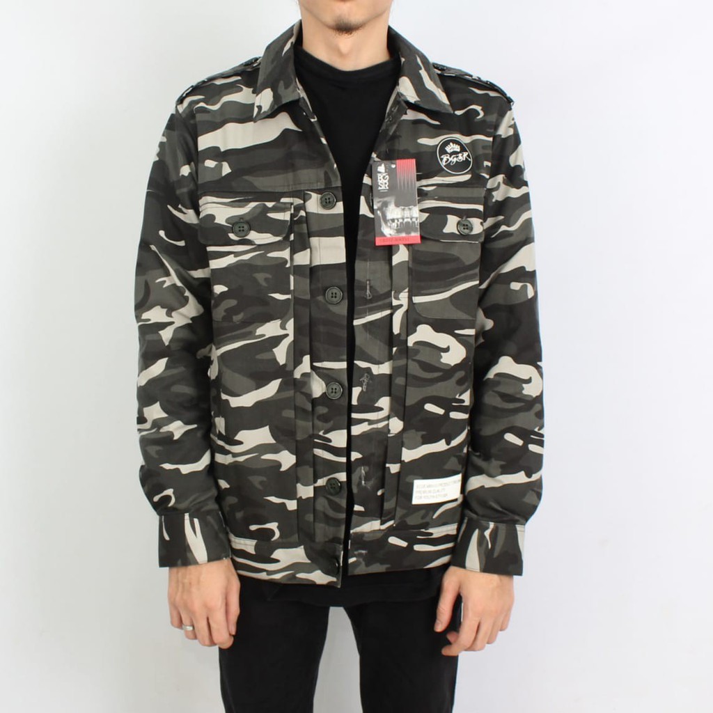 Jaket parka Camouflage Army Hanzo BGSR / Parka camo Pria 08