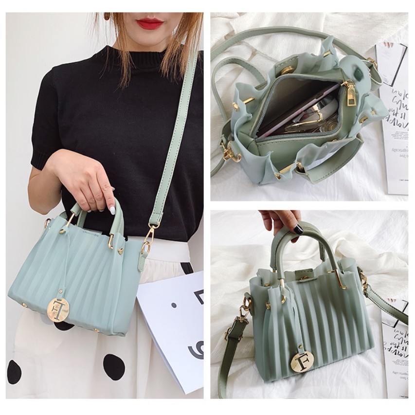 TFT AX9843 AX413 R6163 B1528 E210 C0545 AF2018 DTH05741 D01 (1 KG MUAT 3) Tas Jelly Mini SET 2 in 1 handbag wanita import