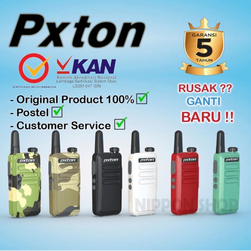 Promo HT PXTON C1 BRAND USA, bukan ht WLN baofeng Walkie Talkie Limited