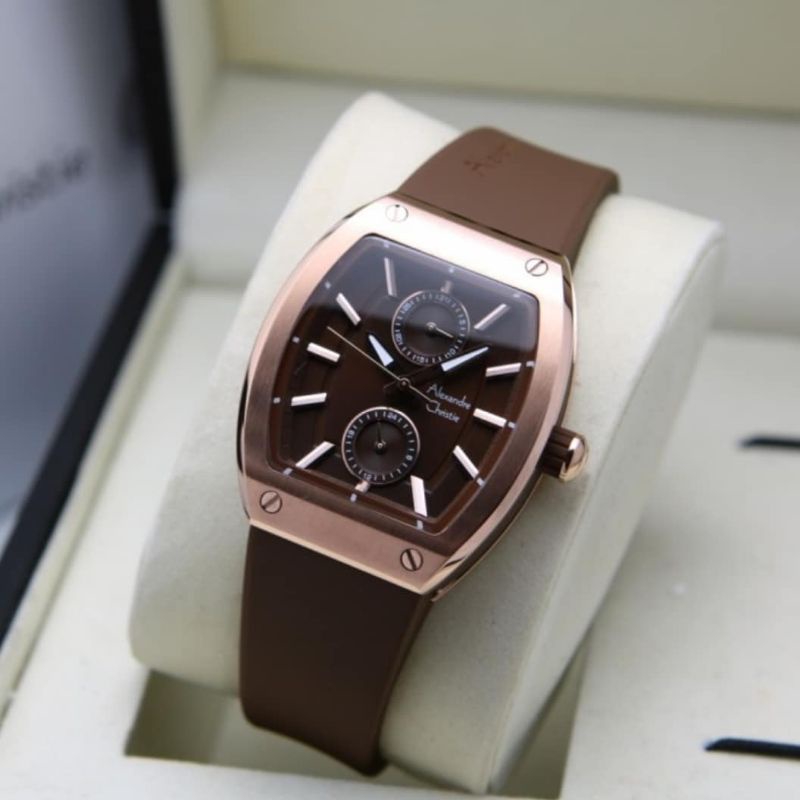 Jam Tangan Alexandre Christie AC 2944 Wanita / AC2944 New Brown / Rose Gold Original