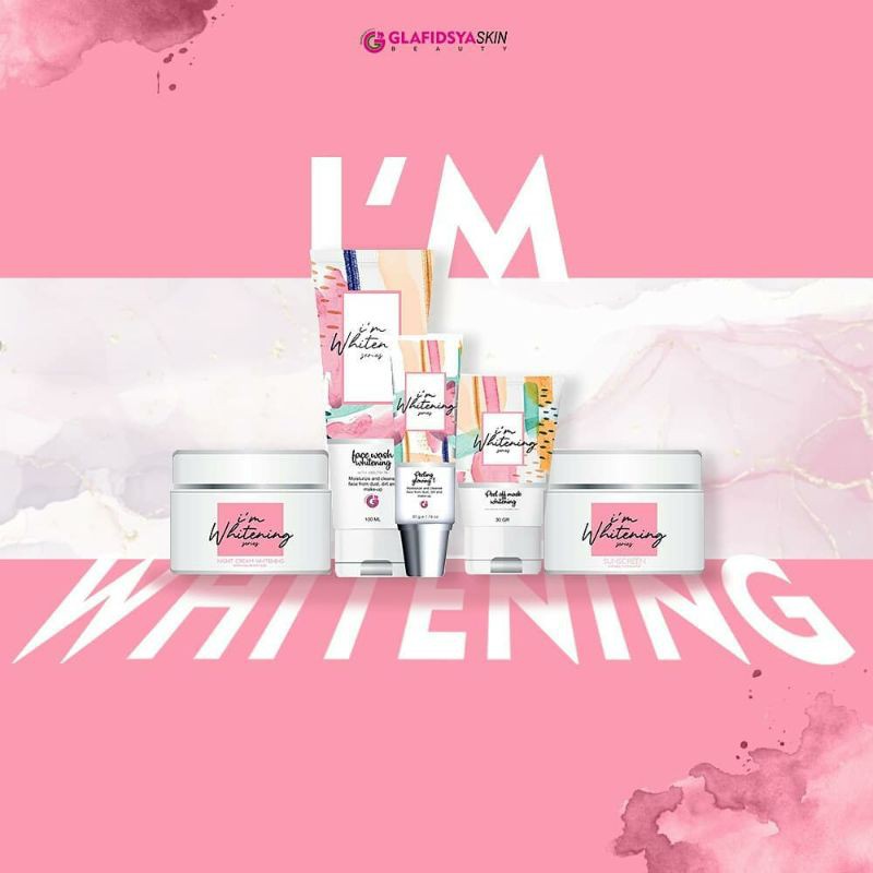 GLAFIDSYASKIN PAKET I'M WHITENING SERIES by Glafidsya Medika Skincare Whitening dr Reza Gladys Ready