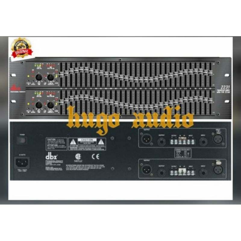 EQUALIZER DBX 2231 GRAPHIG 2X31 BAND ORIGINAL