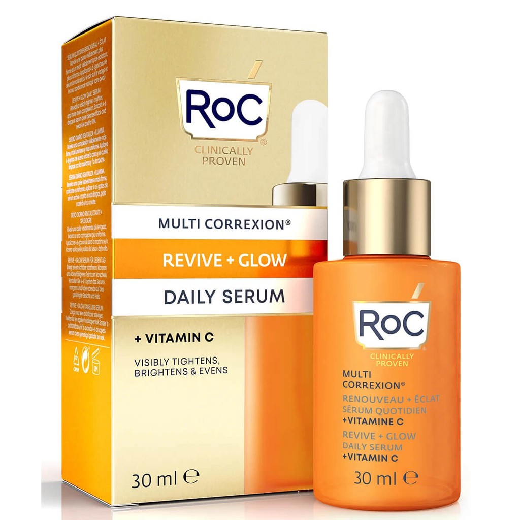 Jual ROC Multi Correxion Revive+Glow Daily Serum Vitamin C 30ml