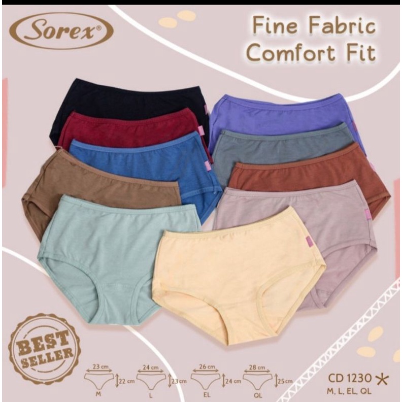 Celana Dalam Wanita  Sorex Midi  1230  M ,L,EL,QL