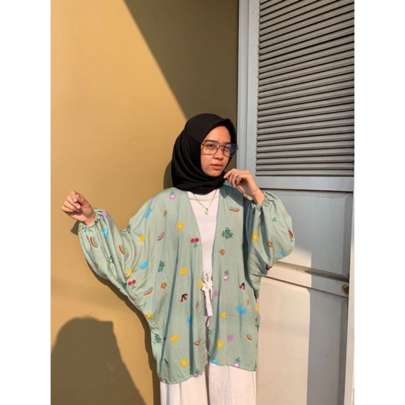 Rumah Polos Kiyowo Outer / Outer Hits / Outer Balon /  Outer Batwing / Outer / Outer Wanita-Green Noddle