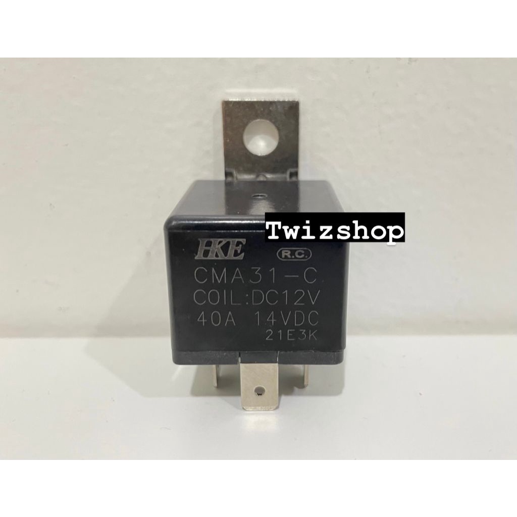 Relay Mobil 5 pin 12V 40A Relay Mobil 5 Kaki 12 Volt HKE Asli CMA31-C