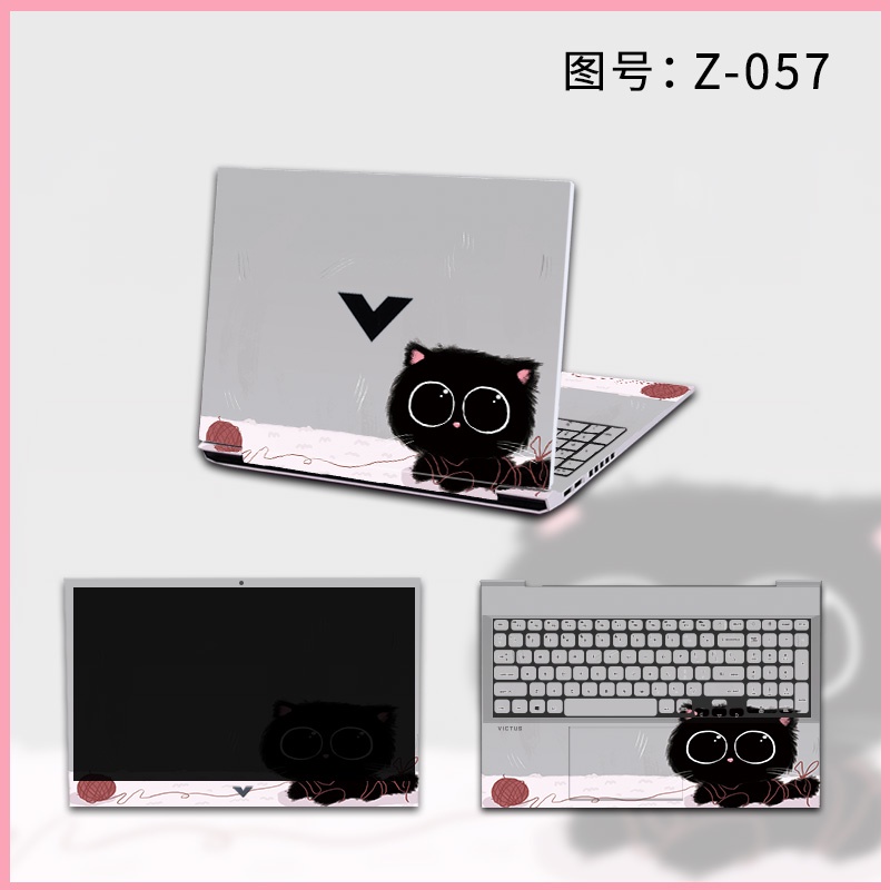 3pcs Stiker Pelindung Keyboard Laptop Motif Print Kartun ABC Warna Polos Untuk HP Victus 7 16-D 16-E 16-B