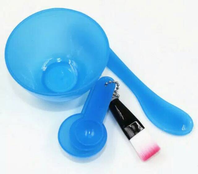 Mangkok Masker Set Wadah Kuas Spatula Aduk Peracik Masker Kosmetik Set- Mask Bowl