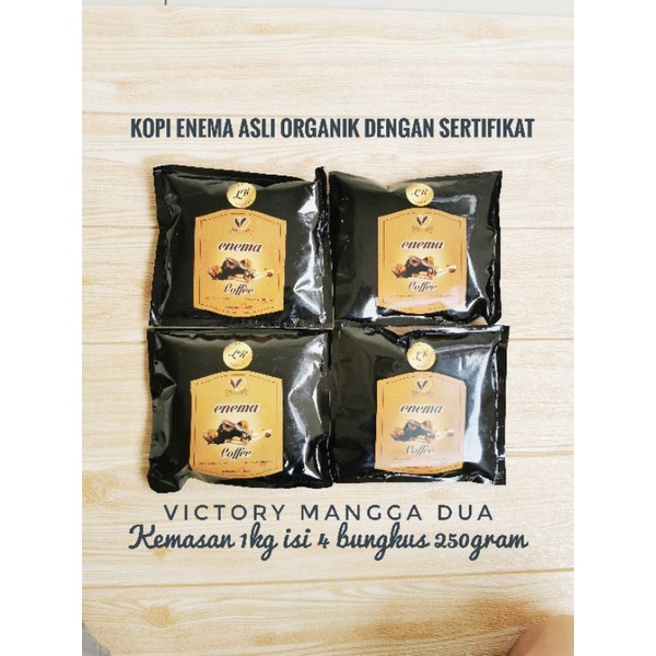 

Kopi Organik Enemart Kopi Enema Coffee Medium Light Roast 1KG 1 KG DETOX