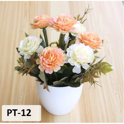 KINDSTORE❤ | Bunga Plastik Mini - Bunga Dekorasi Pot Tanaman Hias Mini Flower Matahari Mawar