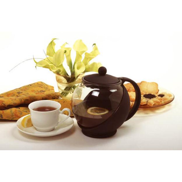 

Teapot 1250 ml / Teko kaca ceret tempat teh saringan stainless tea pot STOK TERBATAS