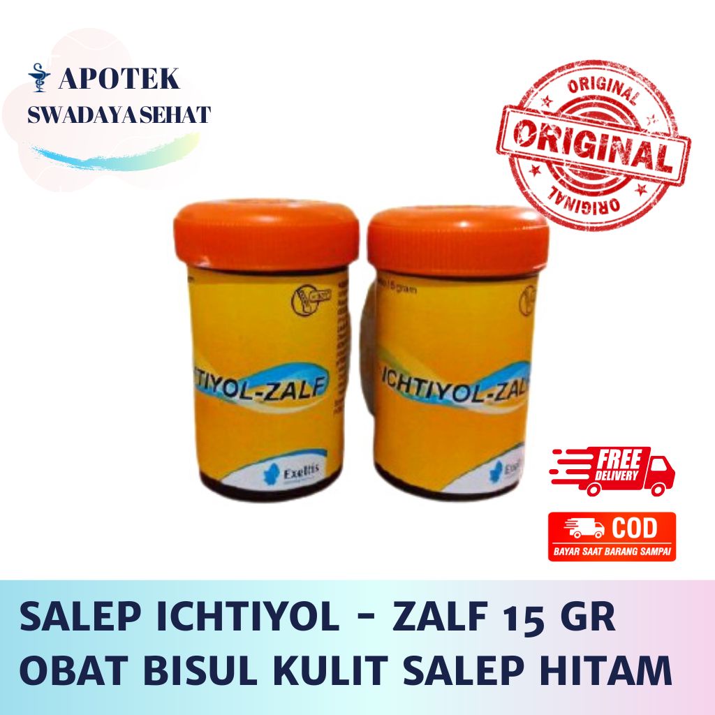 SALEP ICHTIYOL Zalf Salep Hitam 15 GR - Obat Krim Bisul Kulit Ichtiol Ihtiol