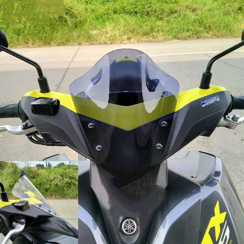 Windshield Visor Aerox Yamaha All New Aerox 155 Smoke Bening