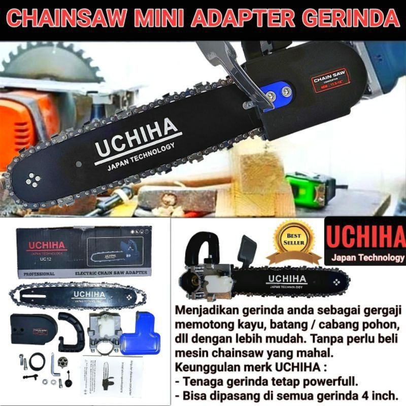 Adapter ChainSaw 12inch gergaji senso mini chain saw stand Uchiha