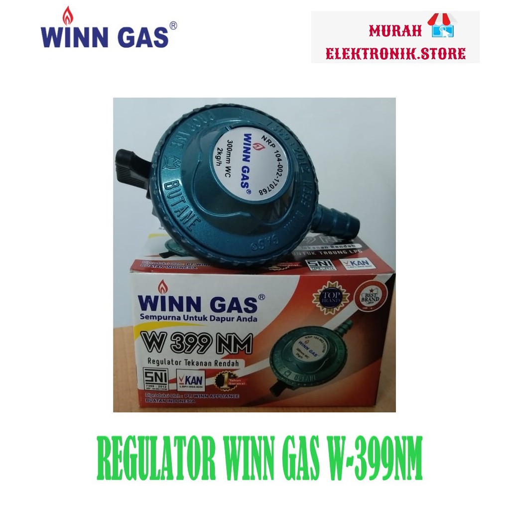 Regulator WInn Gas W-399 NM (Tanpa Meter) &amp; Regulator WInn Gas W-399 M (Dengan Meter)