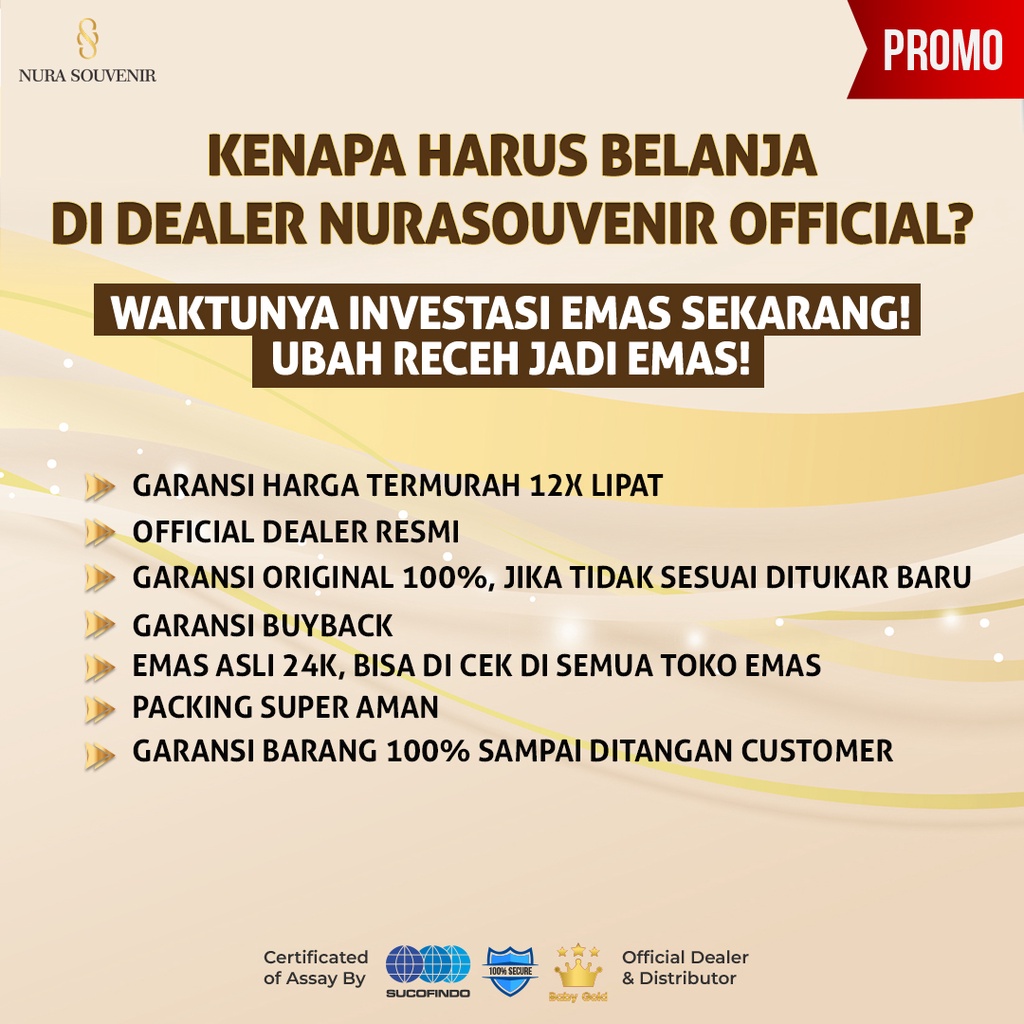 (GARANSI TERMURAH) Baby Gold Mini Gold Emas 0.002 Gram-2