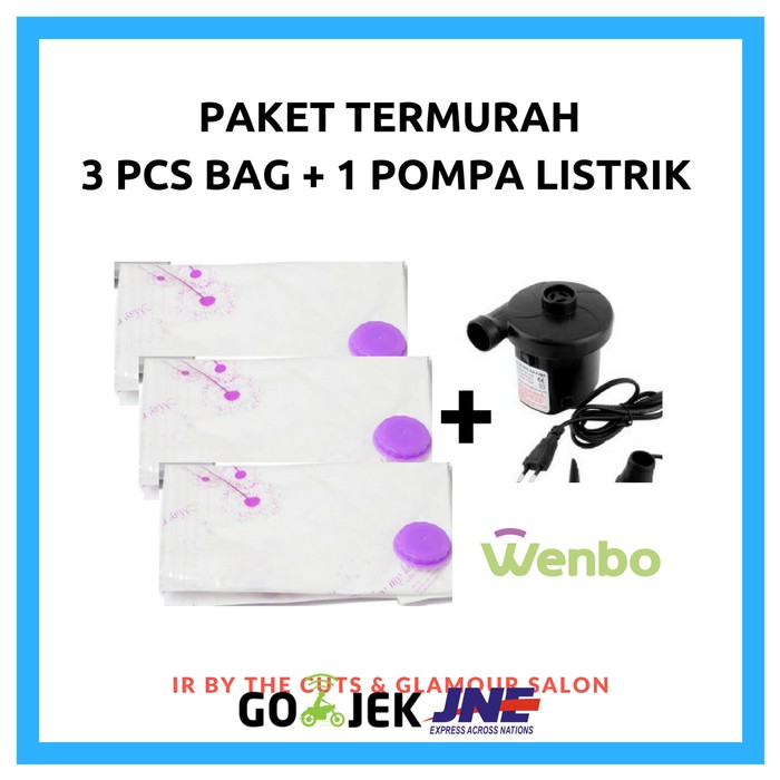 Harga Pabrik Terlaris Paket Hemat Pompa Listrik + Vacuum Bag 3 Pc Mudik Traveling Liburan Eksklusif OMzDwOU3KYZ3lM