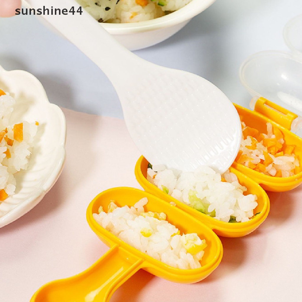 Sunshine 2Pcs / Set Cetakan Nasi / Sushi DIY Bentuk Bayi Untuk Anak