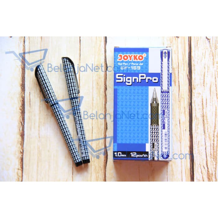 

PROMO Pen Gel Joyko Sign Pro 1.0 mm GP-169 Tinta Hitam/Biru - Hitam