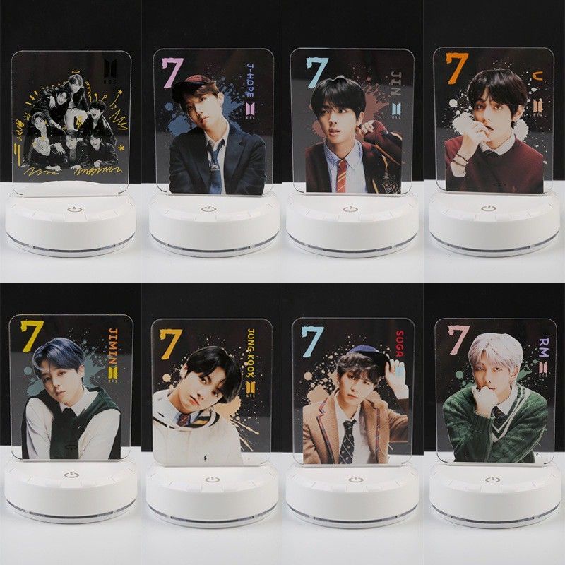 LAMPU TIDUR BTS MOST 7 COLORFULL KARAKTER V JIMIN JUNGKOOK SUGA RM JHOPE JIN