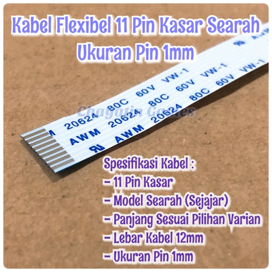 Kabel Flexibel 11 Pin Kasar Model &amp; Panjang Sesuai Varian Yang Di Orderan Ukuran Pin 1mm