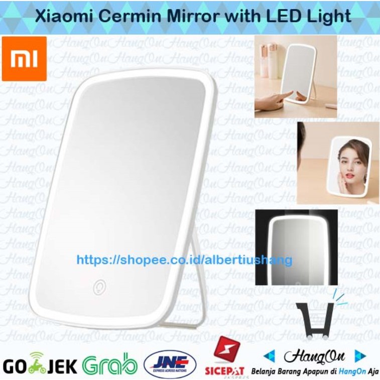 Lampu Cermin Xiaomi Jordan Judy Makeup Mirror LED Light Rechargeable Kaca Bercermin Portable Mirror