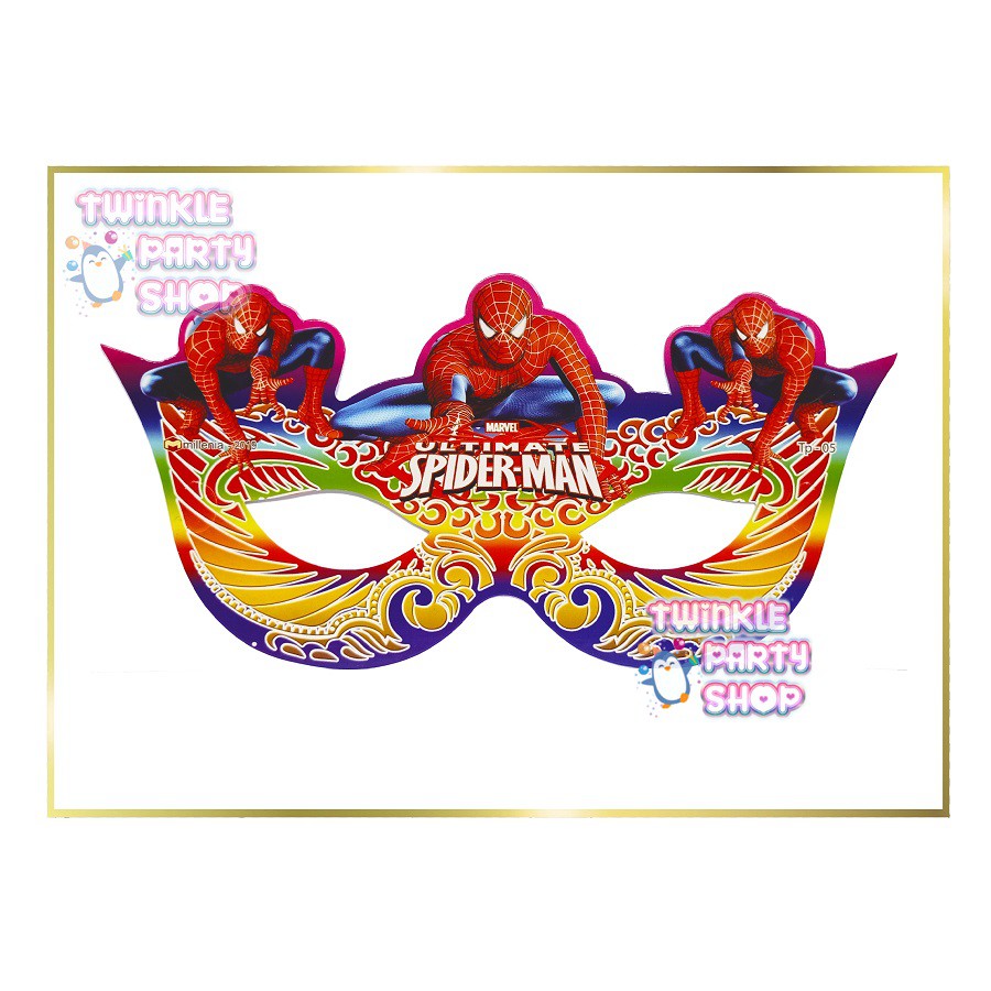 Topeng Pesta Spiderman/ Topi Spiderman/ Topeng Ultah Spiderman