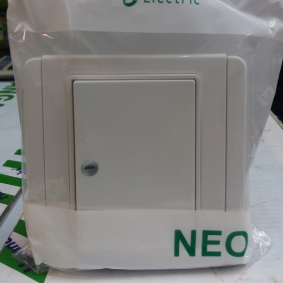 Schneider NEO Saklar Engkel Putih/ Silver