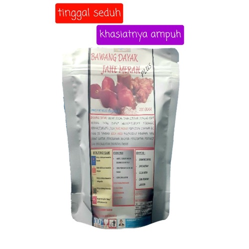 

Bawang Dayak Jahe Merah plus Gula aren bubuk Instant 200 gram